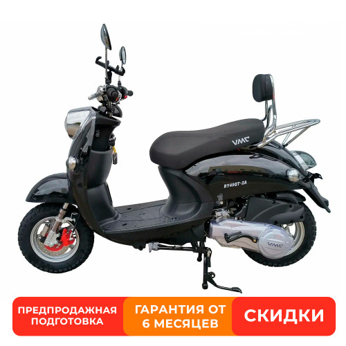Скутер VENTO RETRO  черный  (в компл. сигнализация)