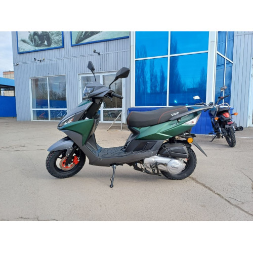 Скутер VENTO CORSA RS матовый серый/матовый зеленый (в компл. сигнализация)