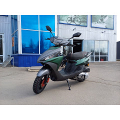 Скутер VENTO CORSA RS матовый серый/матовый зеленый (в компл. сигнализация)