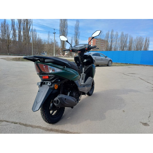 Скутер VENTO CORSA RS матовый серый/матовый зеленый (в компл. сигнализация)