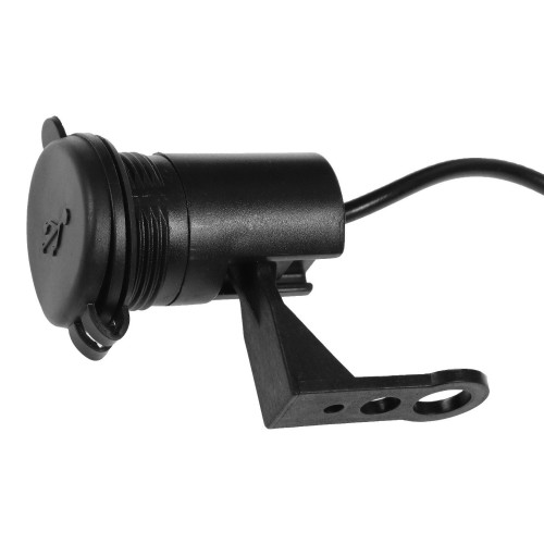 Зарядное устройство на руль мотоцикла, USB, 2.1 А, 24 В, провод 110 см