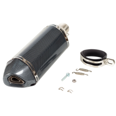 Глушитель 4T AKRAPOVIC  #4 (L=370) шестигранный карбон