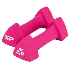 Гантели для фитнеса ESPADO ES1118, 2 кг, розовый, неопрен 2 шт.