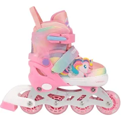 Коньки роликовые COSMORIDE CLEO 35-38 белый/розовый