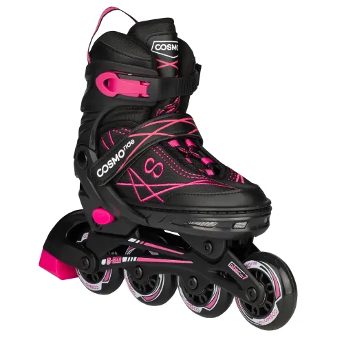 Коньки роликовые COSMORIDE FREERIDER 35-38 черный/розовый