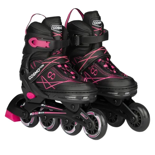 Коньки роликовые COSMORIDE FREERIDER 35-38 черный/розовый