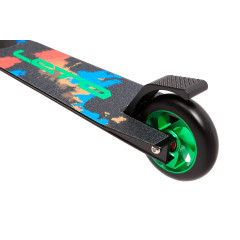 Самокат трюковый LETO алюм, 110 мм AL, ABEC-9, зеленый 1/4
