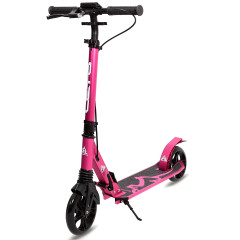 Самокат 2-х колесный LETO алюм, 180 мм, розовый 1/4