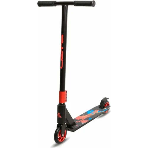 Самокат трюковый LETO алюм, 110 мм AL, ABEC-9, красный 1/4