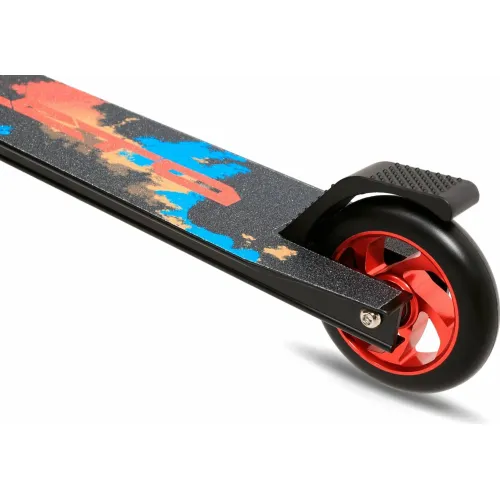 Самокат трюковый LETO алюм, 110 мм AL, ABEC-9, красный 1/4