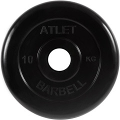 Диск обрезин. Atlet (Bestway)  10 кг, d=51 мм, черный