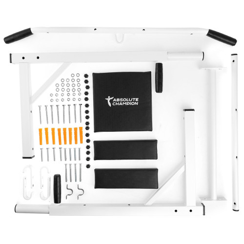 Турник-брусья 3в1 Absolute Champion «Профи», с переворотом, цвет белый (4483481)