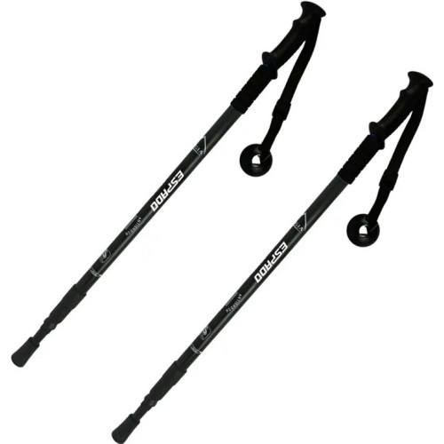 Палки для скандинавской ходьбы Espado, ENW-003 3-х секционные, черный