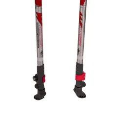 Палки для скандинавской ходьбы STC WALKER RED алюминий телескопические 100-135