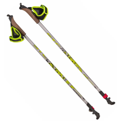 Палки для скандинавской ходьбы STC WALKER LEMON алюминий телескопические 100-135
