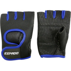 Перчатки для фитнеса ESPADO ESD001, черный/синий, р. M