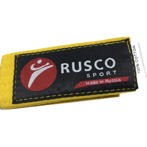 Пояс для кимоно RUSCO SPORT 2,6м, желтый