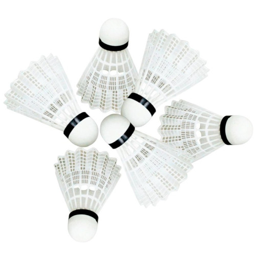 Воланы пластиковые SPRINTER ВО-9, белые (пакет, 6шт) (01002)