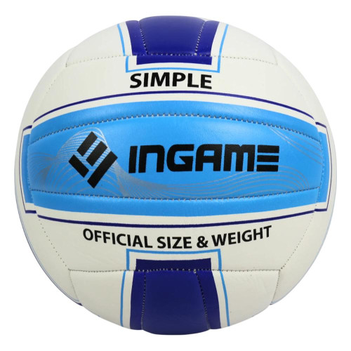Мяч в/б INGAME SIMPLE INVB-232, сине/бело/голубой