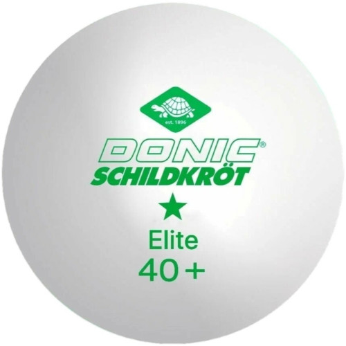 Мячи для н/т DONIC ELITE 1* 40+, 6 штук, белый