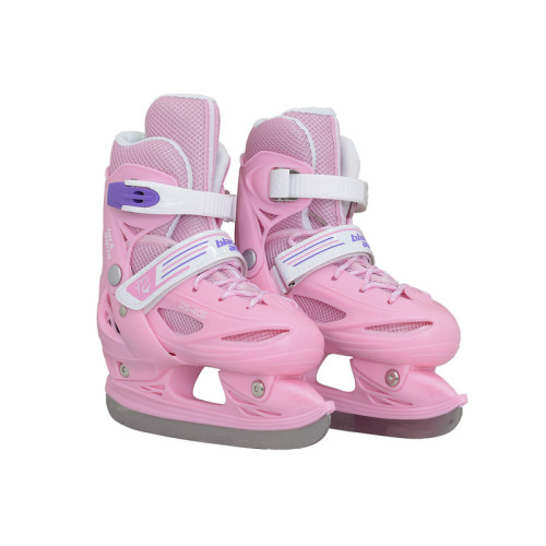 Коньки раздвижные BLACK AQUA AS-405 р.30-33 (розовый)