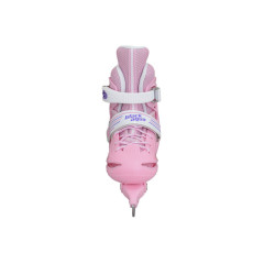 Коньки раздвижные BLACK AQUA AS-405 р.30-33 (розовый)