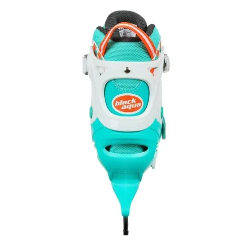 Коньки раздвижные BLACK AQUA AS-408 р.27-30 (мятный/оранж.)