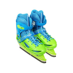 Коньки раздвижные BLACK AQUA AS-405 р.26-29 (зеленый/синий)