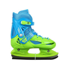 Коньки раздвижные BLACK AQUA AS-405 р.26-29 (зеленый/синий)