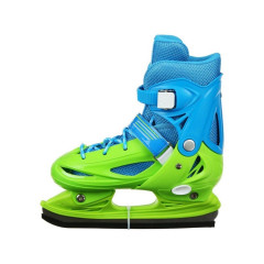 Коньки раздвижные BLACK AQUA AS-405 р.26-29 (зеленый/синий)