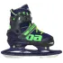 Коньки раздвижные BLACK AQUA AS-408 р.31-34 (темно-синий/зеленый)