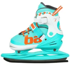 Коньки раздвижные BLACK AQUA AS-408 р.27-30 (мятный/оранж.)