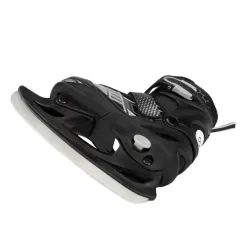 Коньки раздвижные COSMORIDE MIKADO р.35-38. Цвет: черно-серые