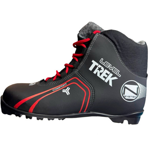 Ботинки лыжные NNN TREK Level  р.45 черные