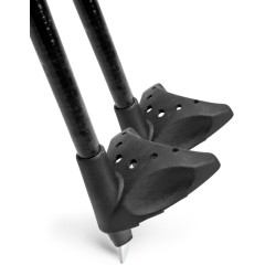 Палки лыжные VUOKATTI 155 Black/Red 100% стекловолокно