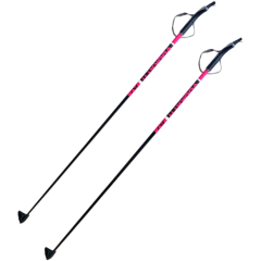Палки лыжные VUOKATTI 155 Black/Magenta 100% стекловолокно
