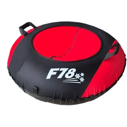 Санки надувные 100  F78 черный-красный