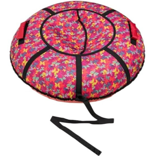 Санки надувные 110 Вихрь Оксфорд разноцветные бабочки