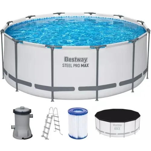 Бассейн BEST WAY 56420 каркасный 366x122см 10250л, фильтр-насос, лестница, чехол