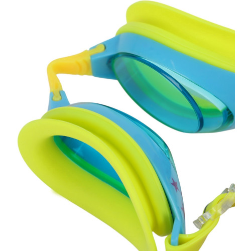 Очки для плавания ONLYTOP, детские + беруши, цвет жёлтый (9144640)