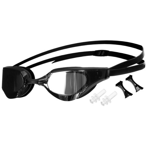 Очки для плавания ONLYTOP, взрослые + беруши с зеркальными линзами (9242083)