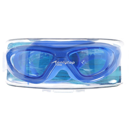 Очки для плавания ONLYTOP, взрослые + беруши (9286070)