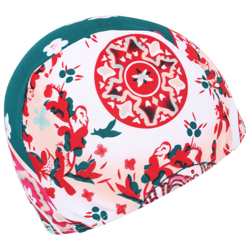 Шапочка для плавания ONLYTOP тканевая, обхват 46-52см (1382519)