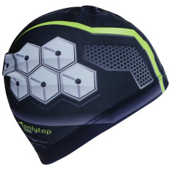 Шапочка для плавания ONLYTOP  тканевая, обхват 54-60см (3242951)