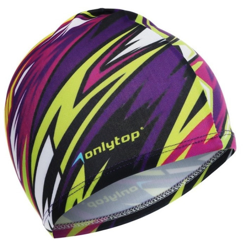 Шапочка для плавания ONLYTOP Action тканевая, обхват 46-52см (1528635)