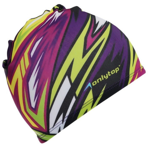 Шапочка для плавания ONLYTOP Action тканевая, обхват 46-52см (1528635)