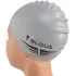 Шапочка для плавания ELOUSE EL005 однотонная, силиконовая, серая