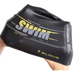 Шапочка для плавания ELOUSE BIG Swim EL0011, силиконовая, черный
