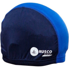 Шапочка для плавания RUSCO SPORT лайкра, цв. т. синий