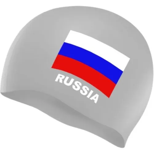 Шапочка для плавания SPRINTER Флаг России. (Серый)